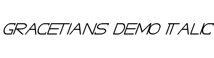 GRACETIANS DEMO Italic  Fuentes Gratis Descargar