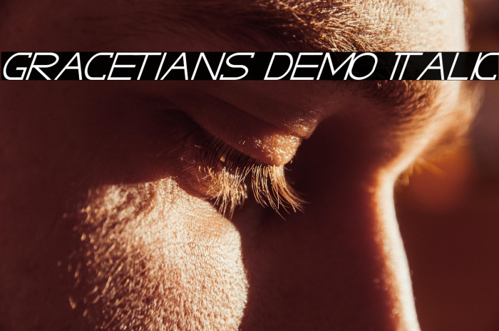 GRACETIANS DEMO Italic Example 1