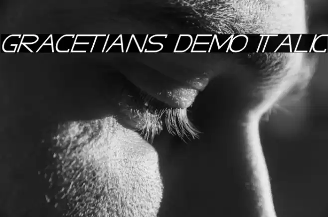 GRACETIANS DEMO Italic Font examples