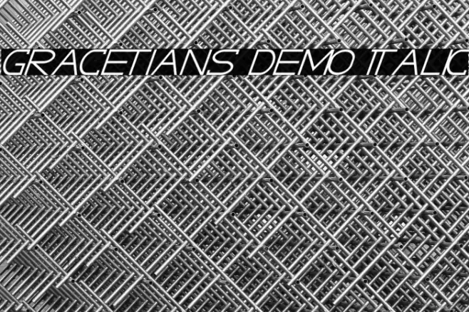 GRACETIANS DEMO Italic Font examples