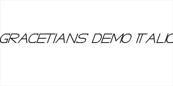 GRACETIANS DEMO Italic Logo