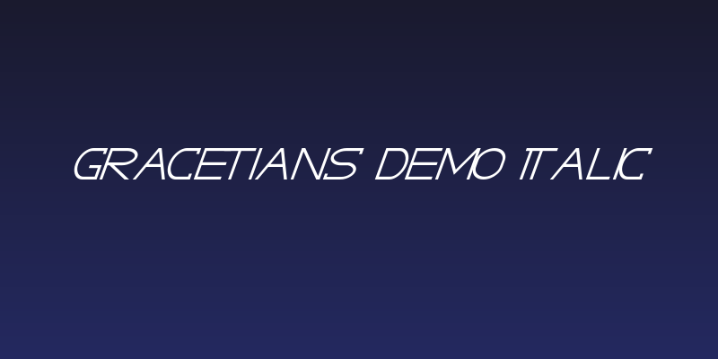 GRACETIANS DEMO Italic Social Header