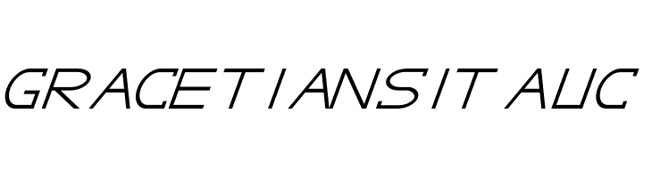 GRACETIANS Italic Font