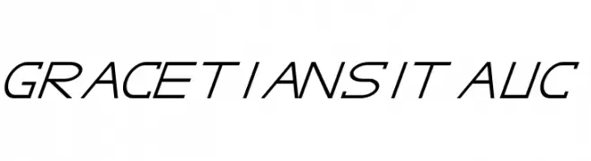 GRACETIANS Italic  フリーフォントのダウンロード