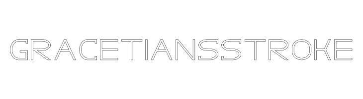 GRACETIANS Stroke Font