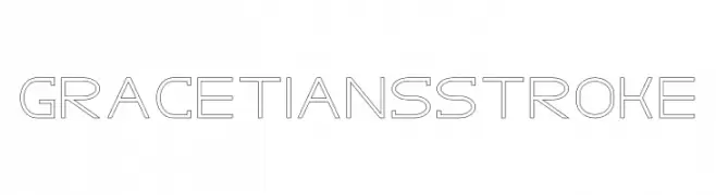 GRACETIANS Stroke  Frei Schriftart Herunterladen