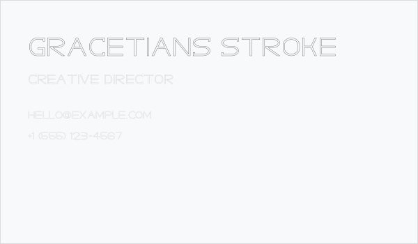 GRACETIANS Stroke Business Card