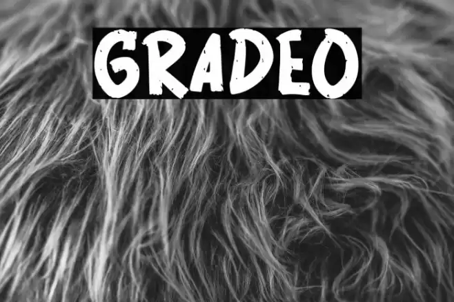 GRADEO Font examples