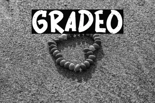 GRADEO Font examples