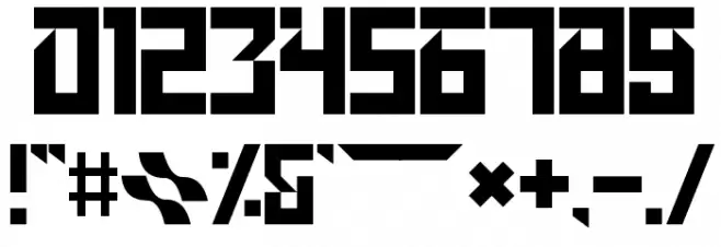 GRADIUS Font OTHER CHARS