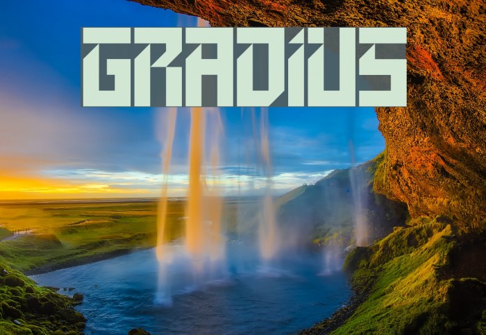 GRADIUS Font examples
