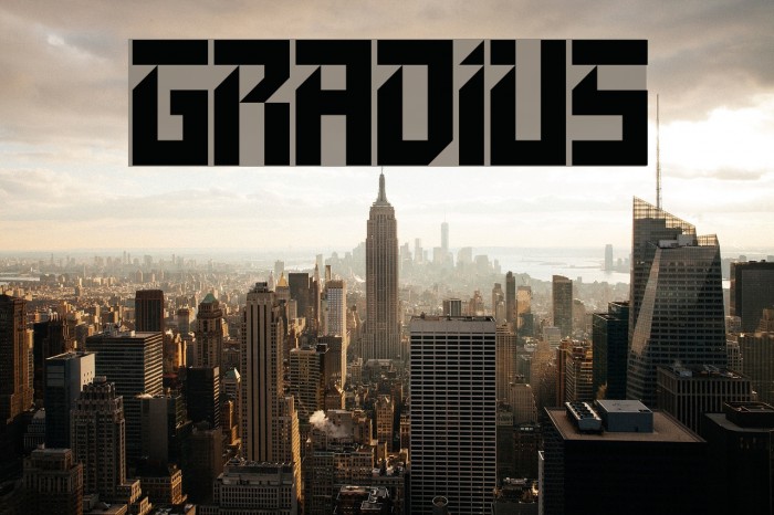 GRADIUS Font examples