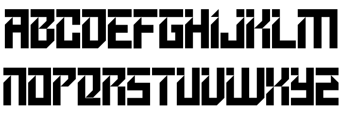 GRADIUS Font LOWERCASE