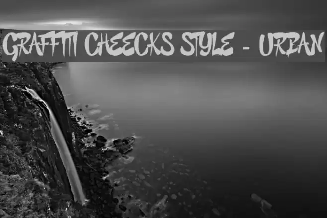 GRAFFITI CHEECKS STYLE - URBAN Font examples