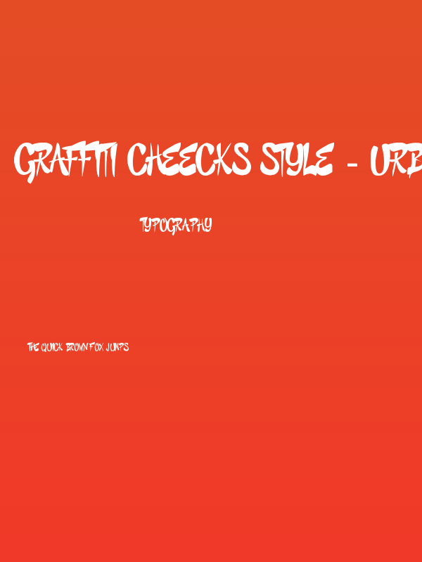 GRAFFITI CHEECKS STYLE - URBAN Poster