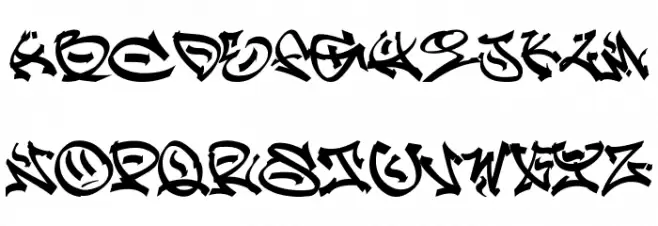GRAFFPITY_Free خط أحرف كبيرة