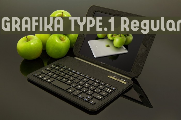 GRAFIKA TYPE.1 Regular Font examples