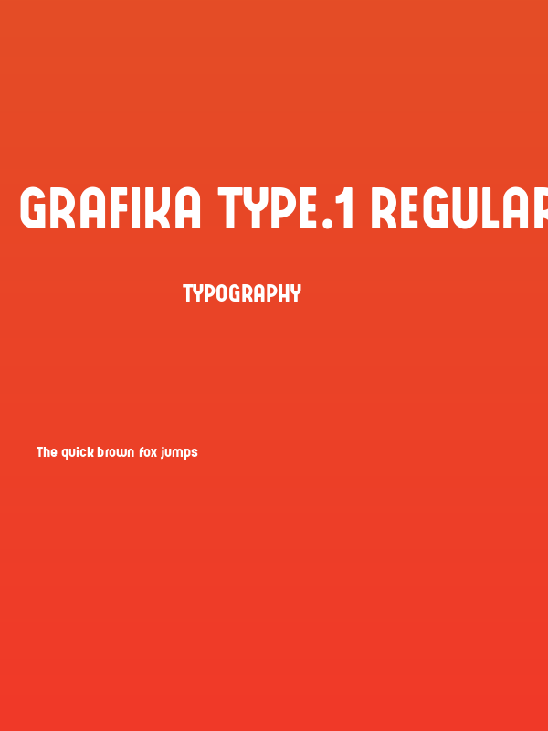 GRAFIKA TYPE.1 Regular Poster