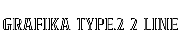 GRAFIKA TYPE.2 2 LINE फ़ॉन्ट