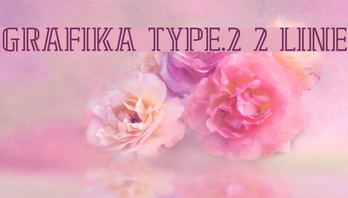 GRAFIKA TYPE.2 2 LINE Font examples