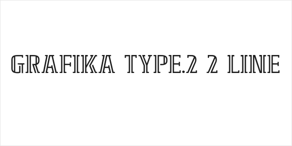 GRAFIKA TYPE.2 2 LINE Logo