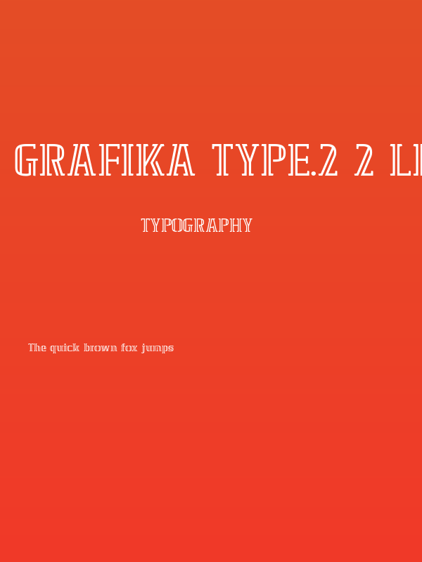 GRAFIKA TYPE.2 2 LINE Poster