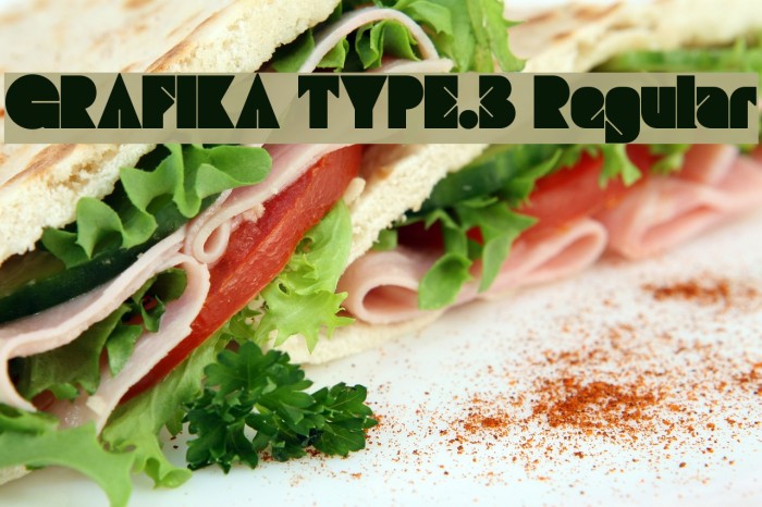 GRAFIKA TYPE.3 Regular Font examples