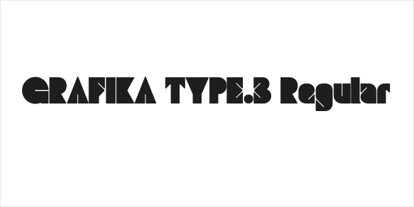 GRAFIKA TYPE.3 Regular Logo