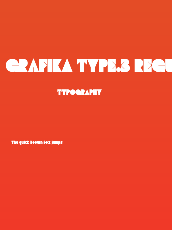 GRAFIKA TYPE.3 Regular Poster