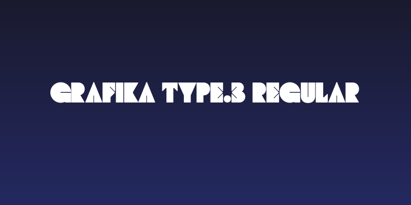 GRAFIKA TYPE.3 Regular Social Header