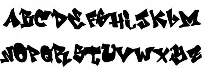 GRAFITI---jedagraphicx خط أحرف كبيرة