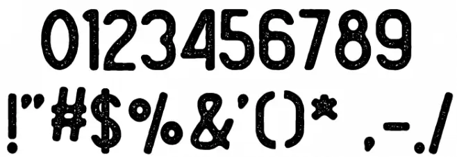 GRAHM Sans Rough Font OTHER CHARS