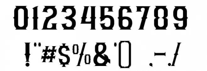 GRAM 01 Font OTHER CHARS