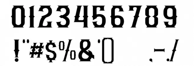 GRAM 01 Font OTHER CHARS