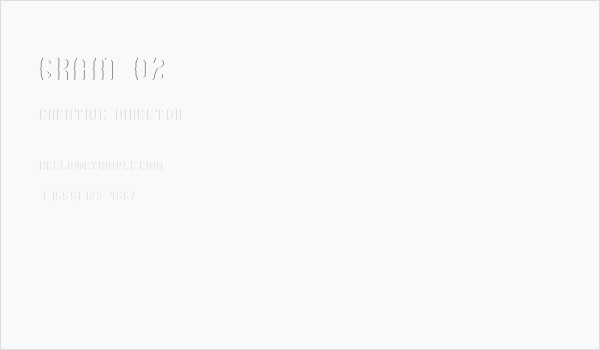 GRAM 02 Business Card