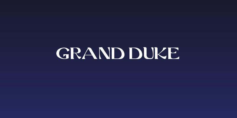 GRAND DUKE Social Header