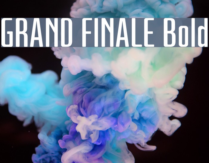 GRAND FINALE Bold Font examples