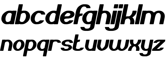 GRAND PRIX Bold Italic Font LOWERCASE
