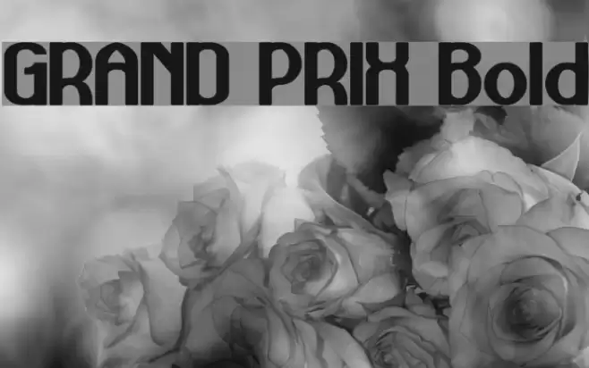 GRAND PRIX Bold Font examples