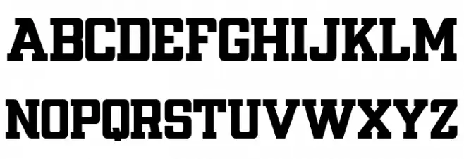 GRAND SLAB Regular Шрифта ВЕРХНИЙ