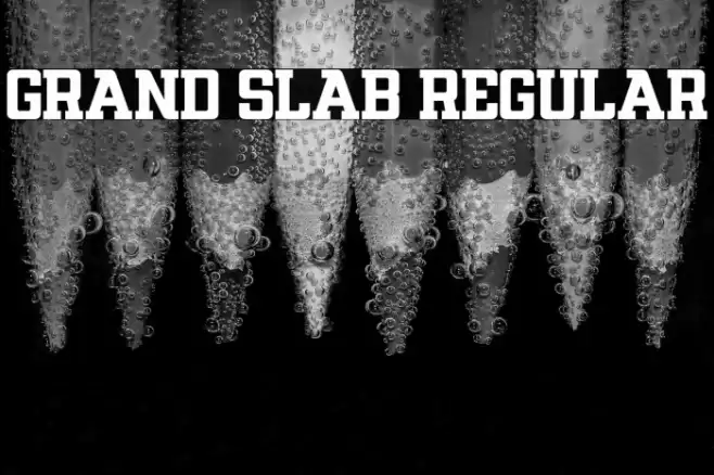 GRAND SLAB Regular Шрифта examples