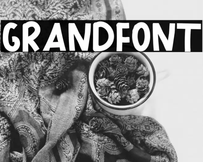 GRANDFONT Font examples