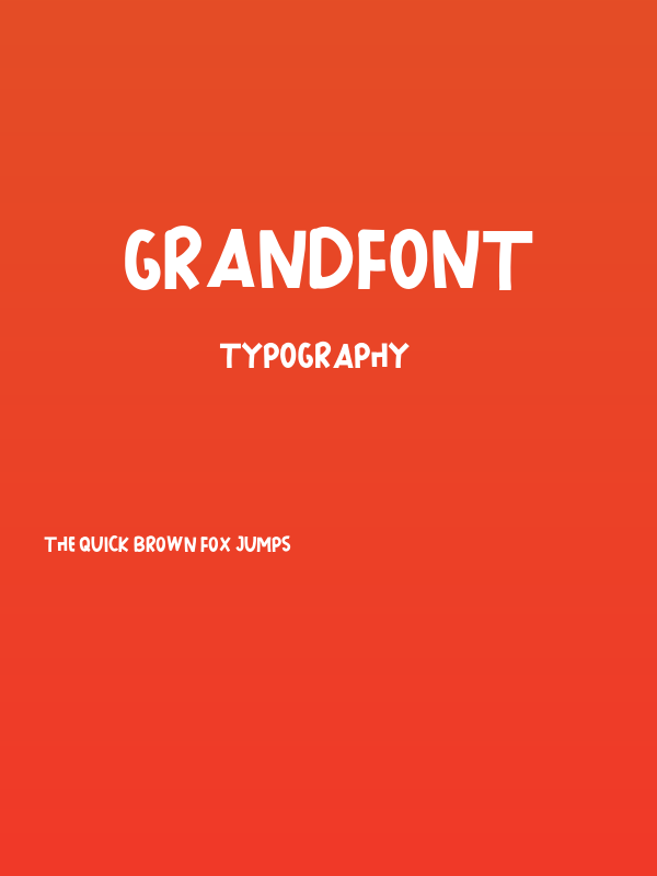 GRANDFONT Poster
