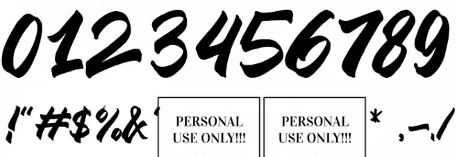 GRANDIA Font OTHER CHARS