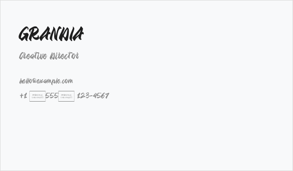 GRANDIA Business Card