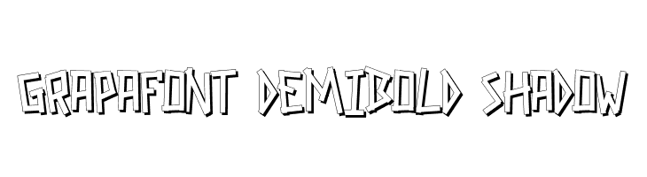 GRAPAFONT DemiBold shadow  免费字体下载