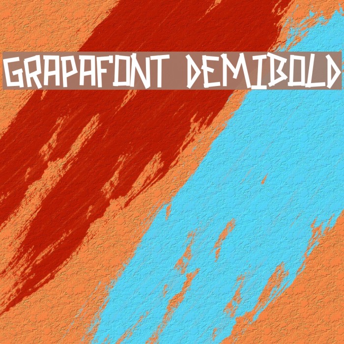 GRAPAFONT DemiBold Example 1