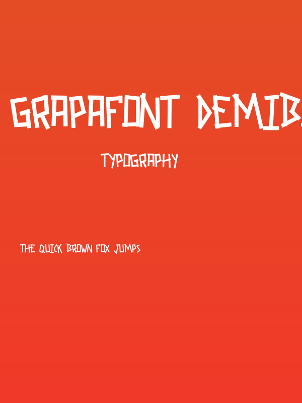 GRAPAFONT DemiBold Poster