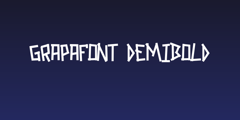 GRAPAFONT DemiBold Social Header