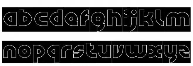 GRAPHIC DESIGN-Hollow-Inverse Fuentes MINÚSCULAS